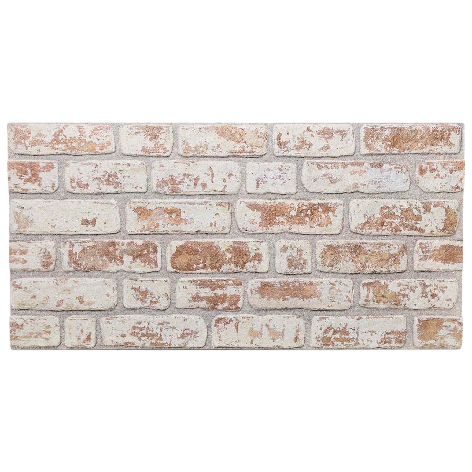 Paneles de pared (10 unidades, espuma EPS, 100 x 50 cm), color rojo y