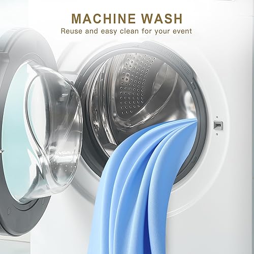 Miniatura 7 de 75 pies de fondo redondo blanco para fiesta de cumpleaños boda baby shower foto y decoración