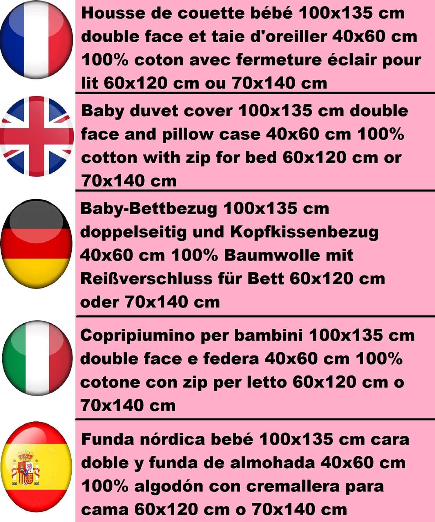 Disney Housse de Couette Bebe 100x135cm et taie d'oreiller 40x60cm | Parure de lit Bebe pour lit 60x120 ou 70x140cm | Linge de lit Marie Aristochats pour Tout-Petits