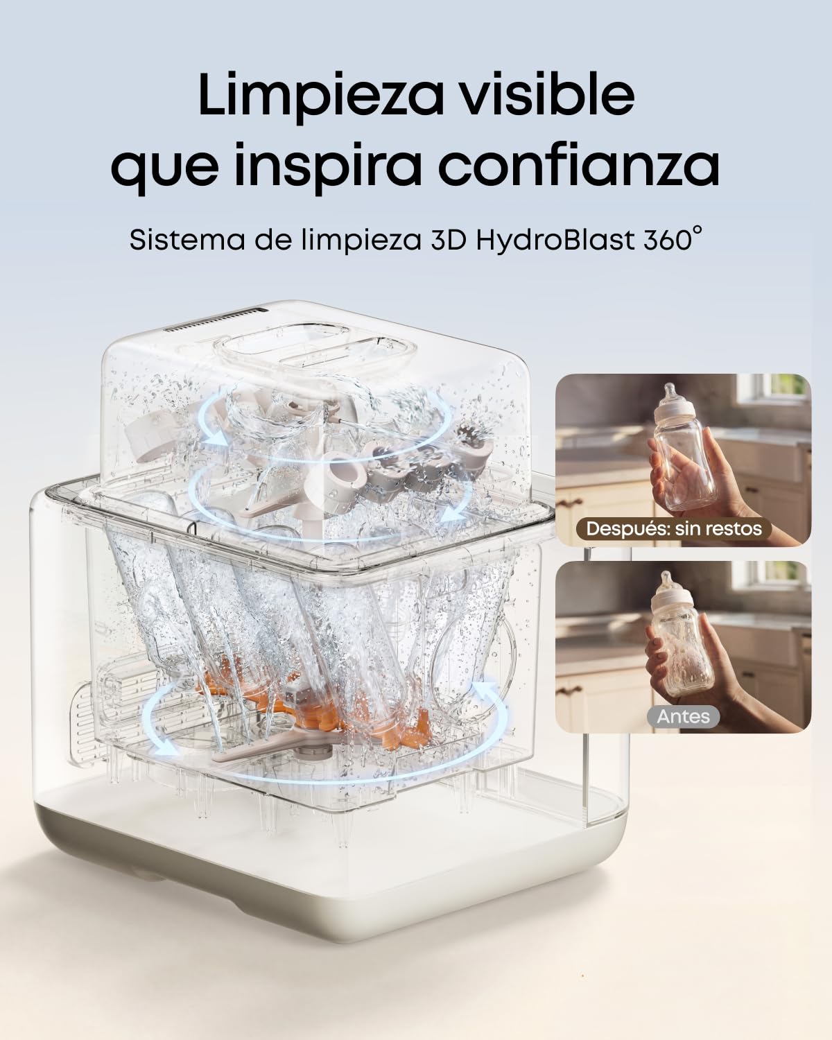 eufy S1 Pro Lavabiberones, esterilizador y secador, descalcificador de agua