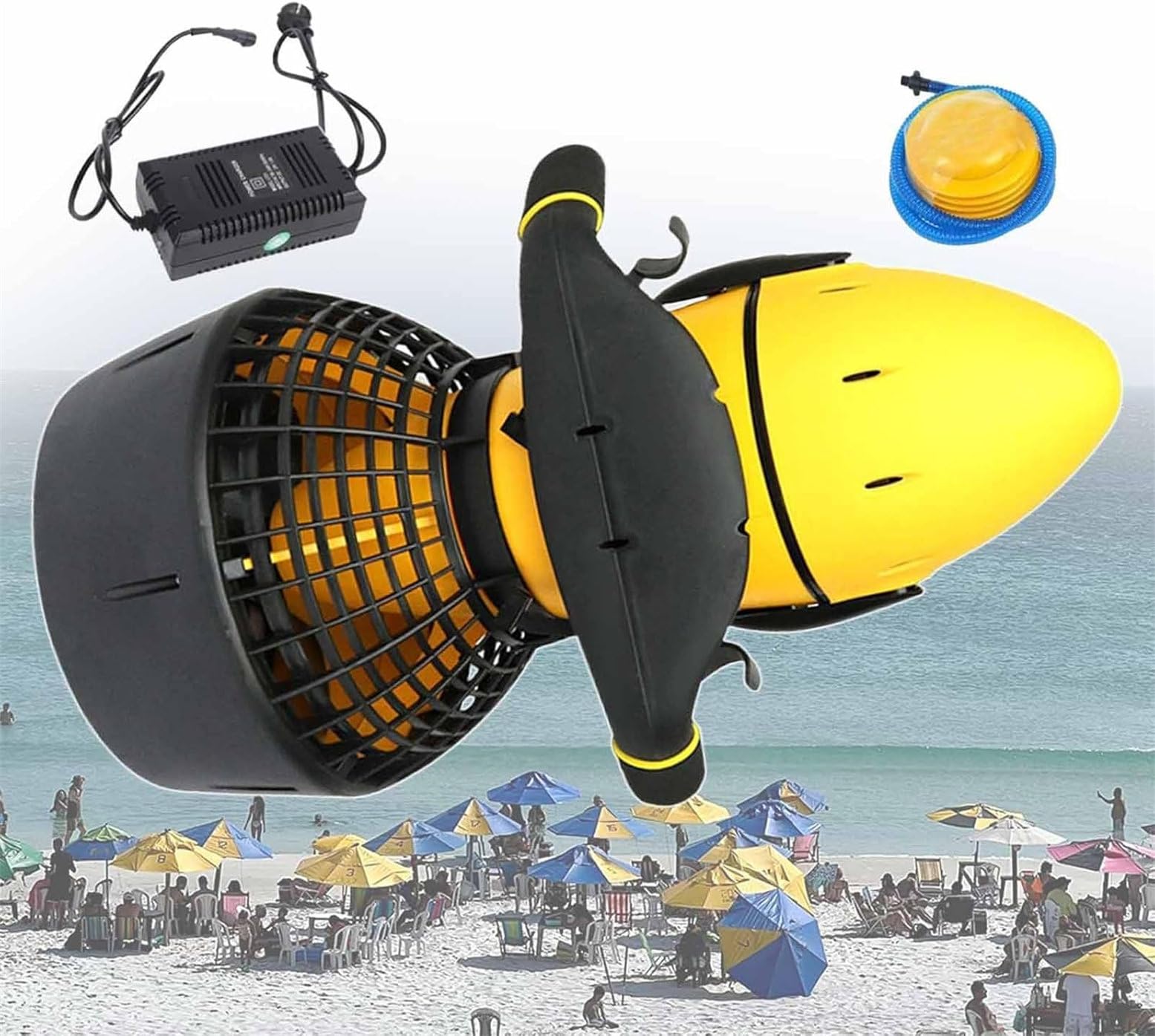 CYMYYDS Underwater Sea Scooter Water Propulsion Water Propeller Submersible Device for Swimming & Snorkeling, 2 Speed Modes Pool Scooter for Water Sports