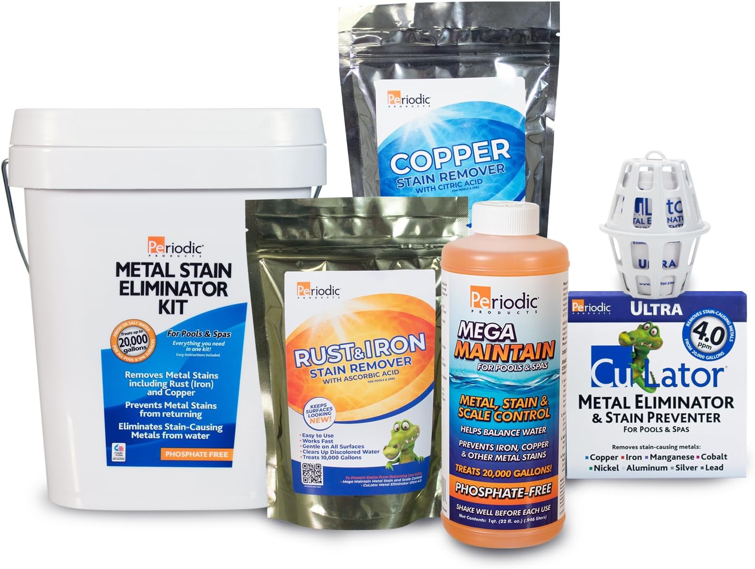 Metal Stain Eliminator Kit for Pools and Spas up to 20,000 Gallons