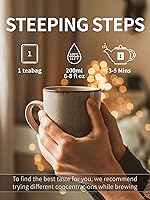 Vista 7 de Bolsas de té verde descafeinado TeeLux, té verde descafeinado puro, súper antioxidante, 100 bolsas de té para té caliente y helado