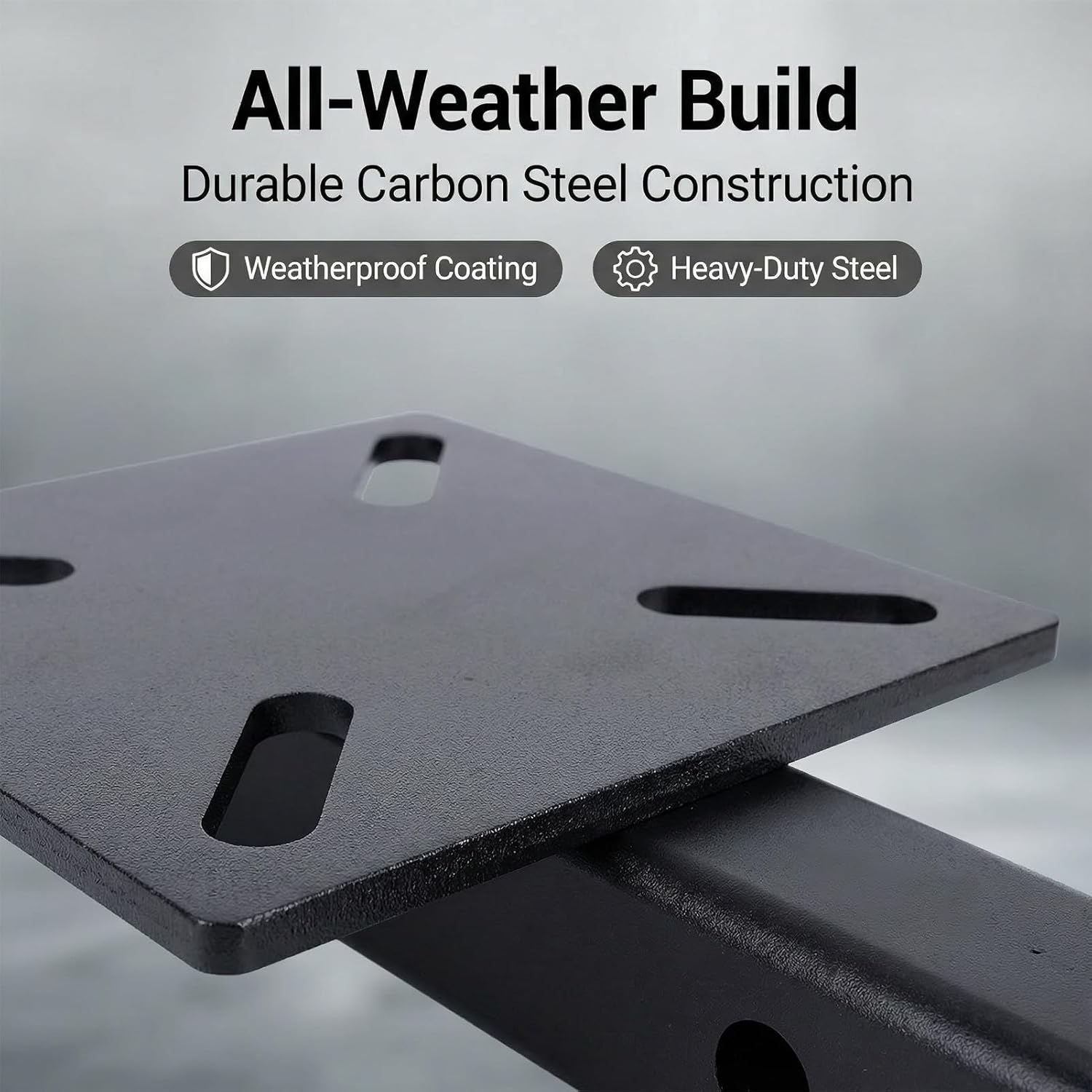 Hitch Mount Vise Plate Holder, Heavy Duty Carbon Steel 2 Inch Trailer Hitch Receivers Workbench Mount, Universal Fits for Vehicle Repairs, Metalworking, Welding, Toolbox