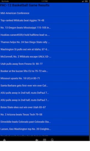 Arizona Basketball News (Kindle Tablet Edition)