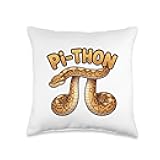 Funny Pi Day Puns Pithon Math Teacher Jokes Women Men Kids Throw Pillow