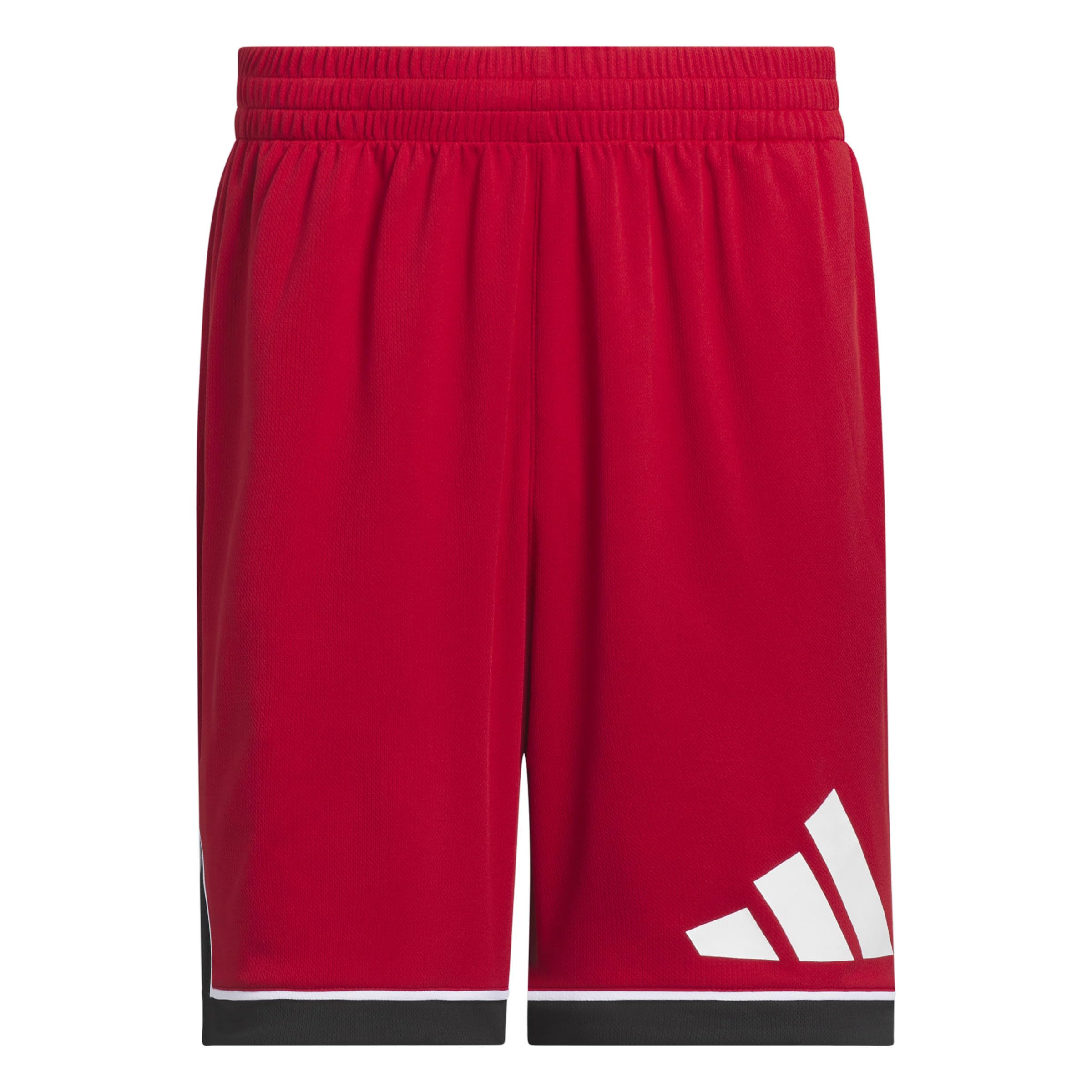 adidas Pantaloncini sportivi Badge of Sport – Team Power Red/Black, M, 7 inch inseam