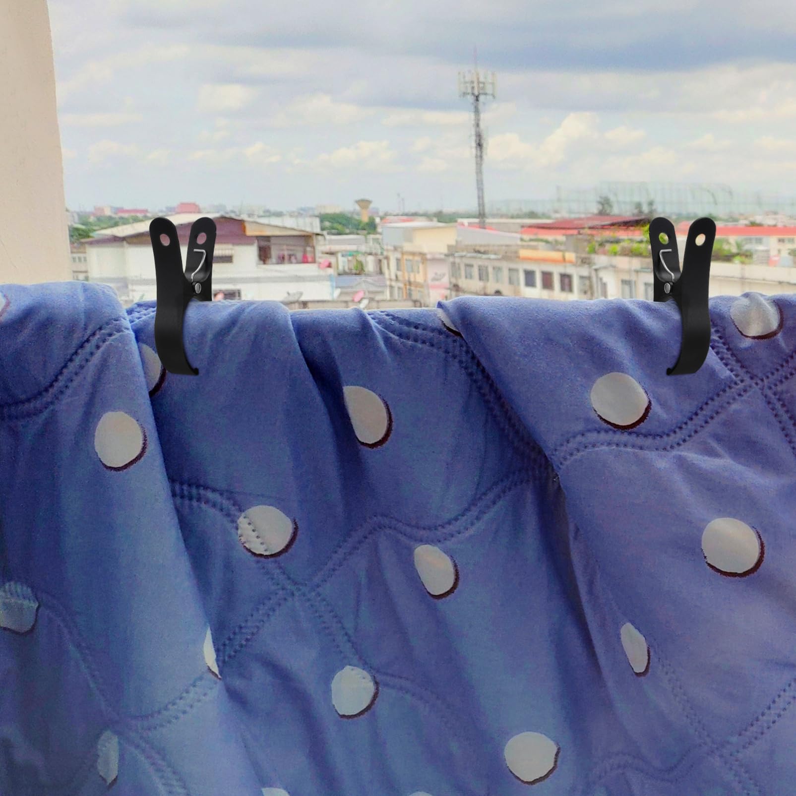 KOMBIUDA 6piezas Antideslizantes para Ropa Clips Fijos para Mantas y Toallas Sostenedores De Secado Resistentes Al Viento Accesorios De Jardín y Camping