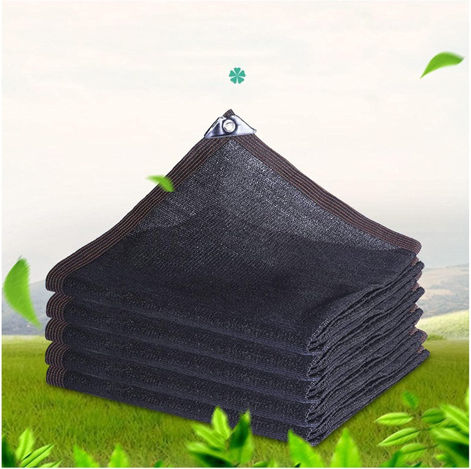 Outdoor Shade Net, 60% Shading Rate, Uv Resistant Shade Cloth, Sunblock Shade Netting for Greenhouses/patios/Plants, 2x4/3x6/4x8/5x6m Shade Sail,Black-2x6m(6.6 * 19.7ft)