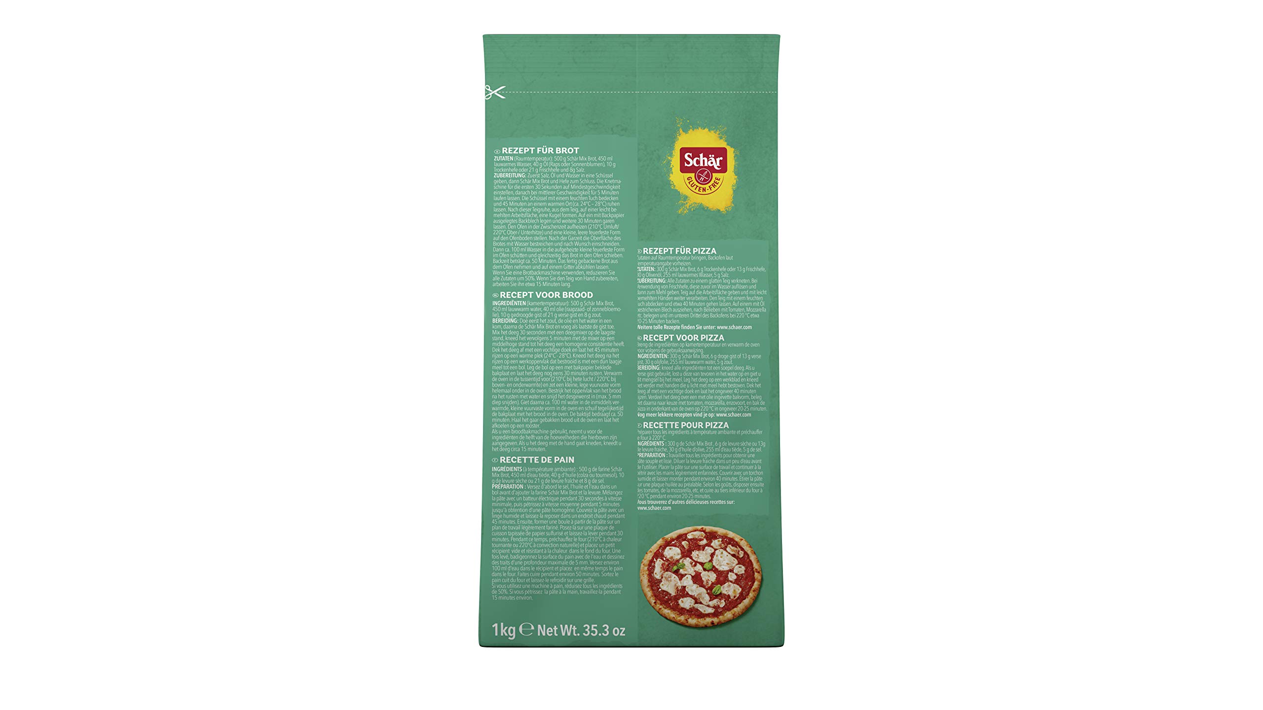 Schär Mix B Brot Backmischung glutenfrei 1kg 10er Pack