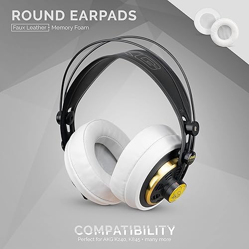 Miniatura 8 de Brainwavz repuesto de almohadilla redondas con espuma viscoelástica, para audífonos, para Sennheiser, AKG, HifiMan, ATH, Philips, Fostex, Sony.