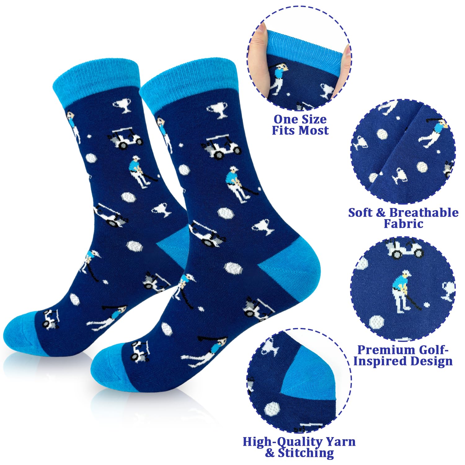 Kannove Lustige Golfsocken