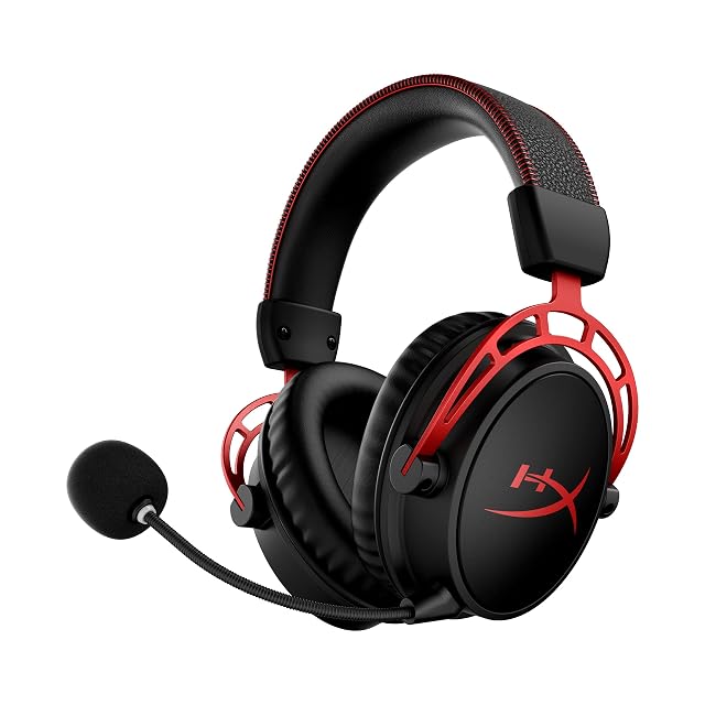 HyperX Cloud Alpha Wireless - Gaming Headset for PC 300-hour battery life DTS Headphone X Spatial Audio Memory