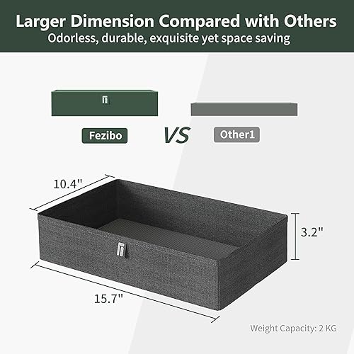 Miniatura 4 de FEZIBO Escritorio eléctrico de altura ajustable con cajón, tablero de 55 x 24 pulgadas, marco negroparte superior negra