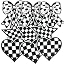 Black and White Checkered Patch