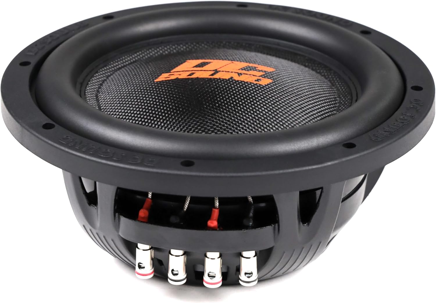 DSW2000 10" Shallow-Mount Fiber Glass Subwoofer 2000W DVC 4-Ohm