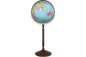 Replogle Treasury 12" Floor and Desktop Globe on a Stand (Blue)