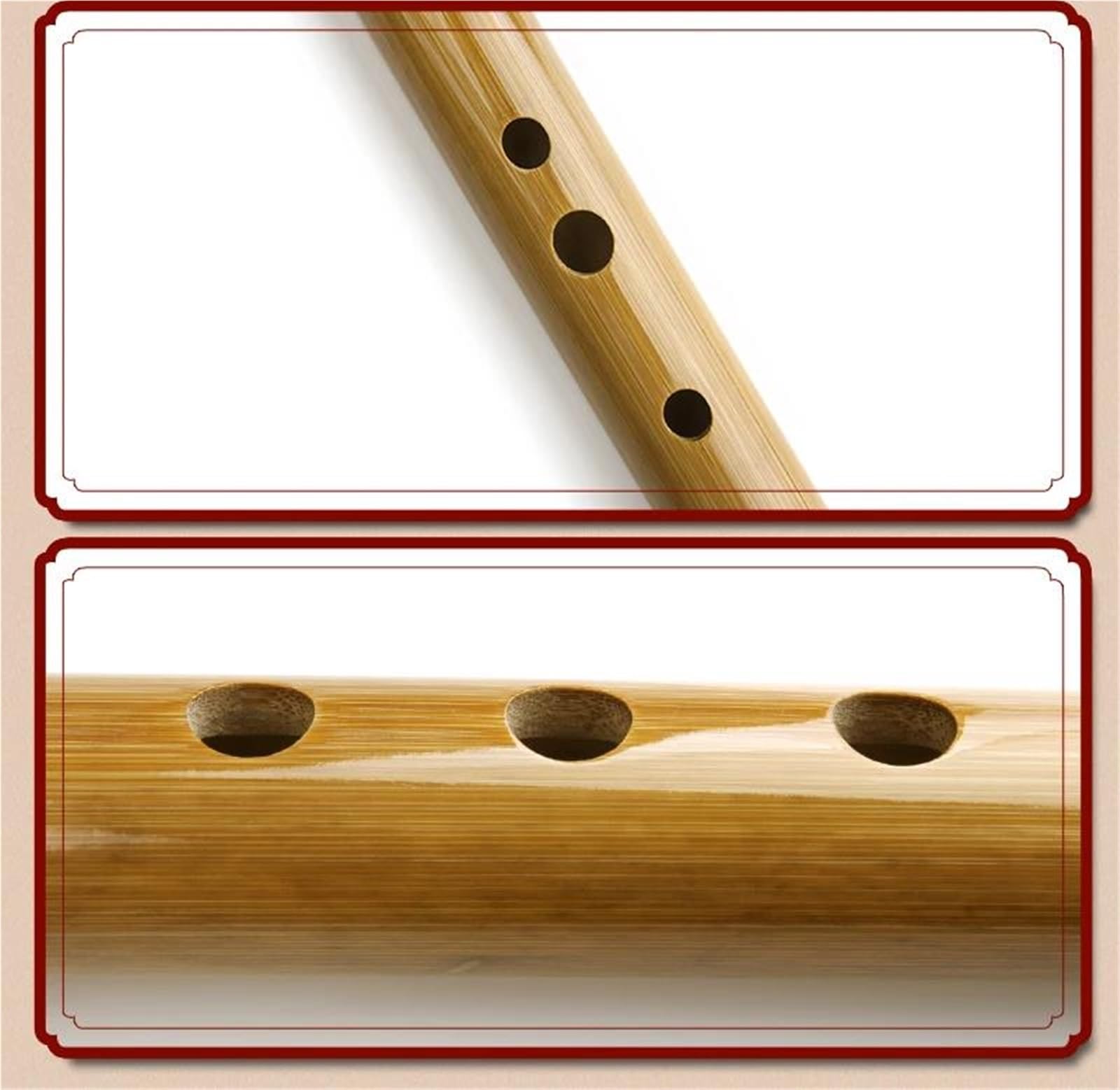 Flûte Bambou Flûte traversière en bambou professionnelle pour débutant 6 trous accordage en sol instrument de musique traditionnel chinois