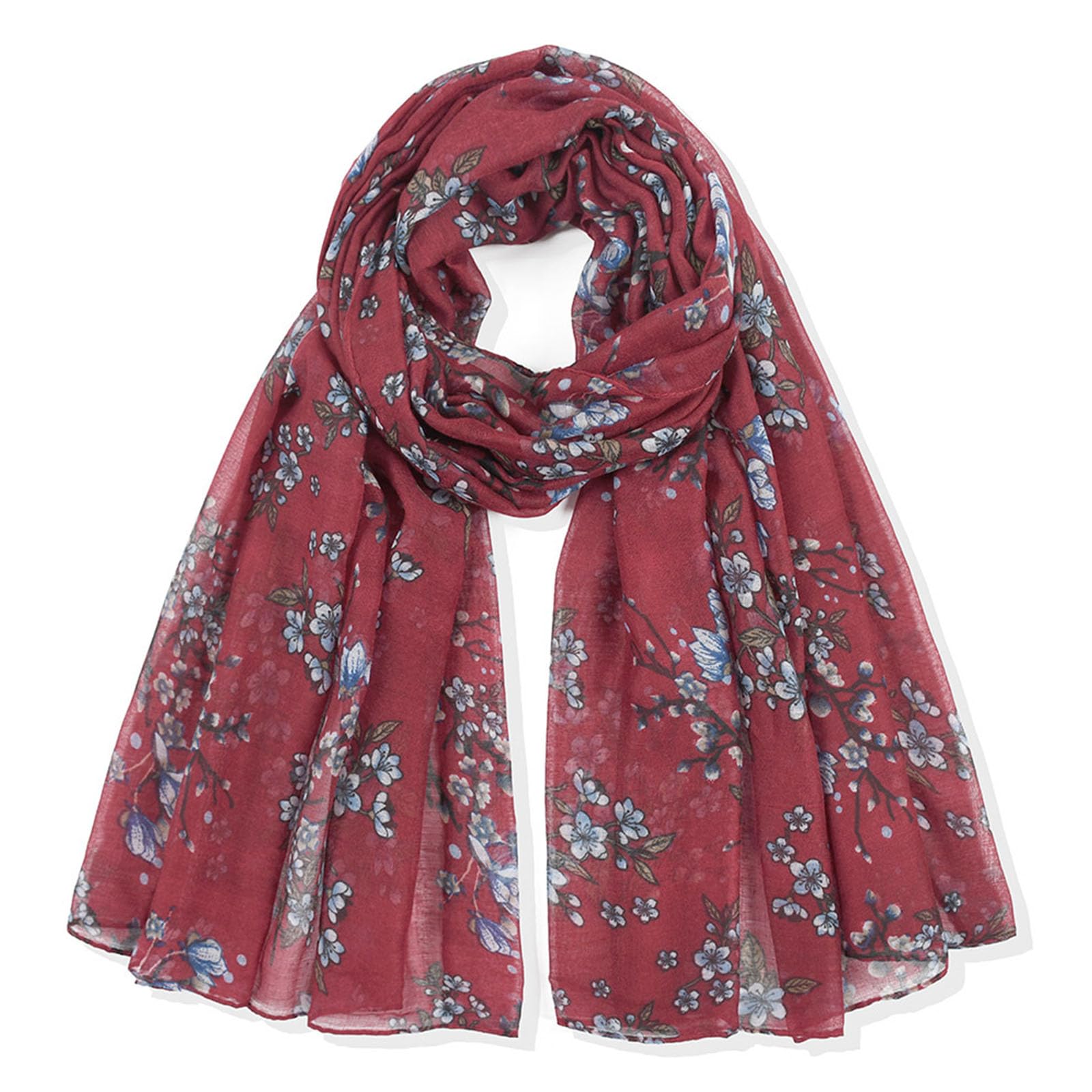 MAZELIKEHOOD Sciarpa Donna Morbide Scialle Floreale Stola Stampato Elegante Foulard Donna