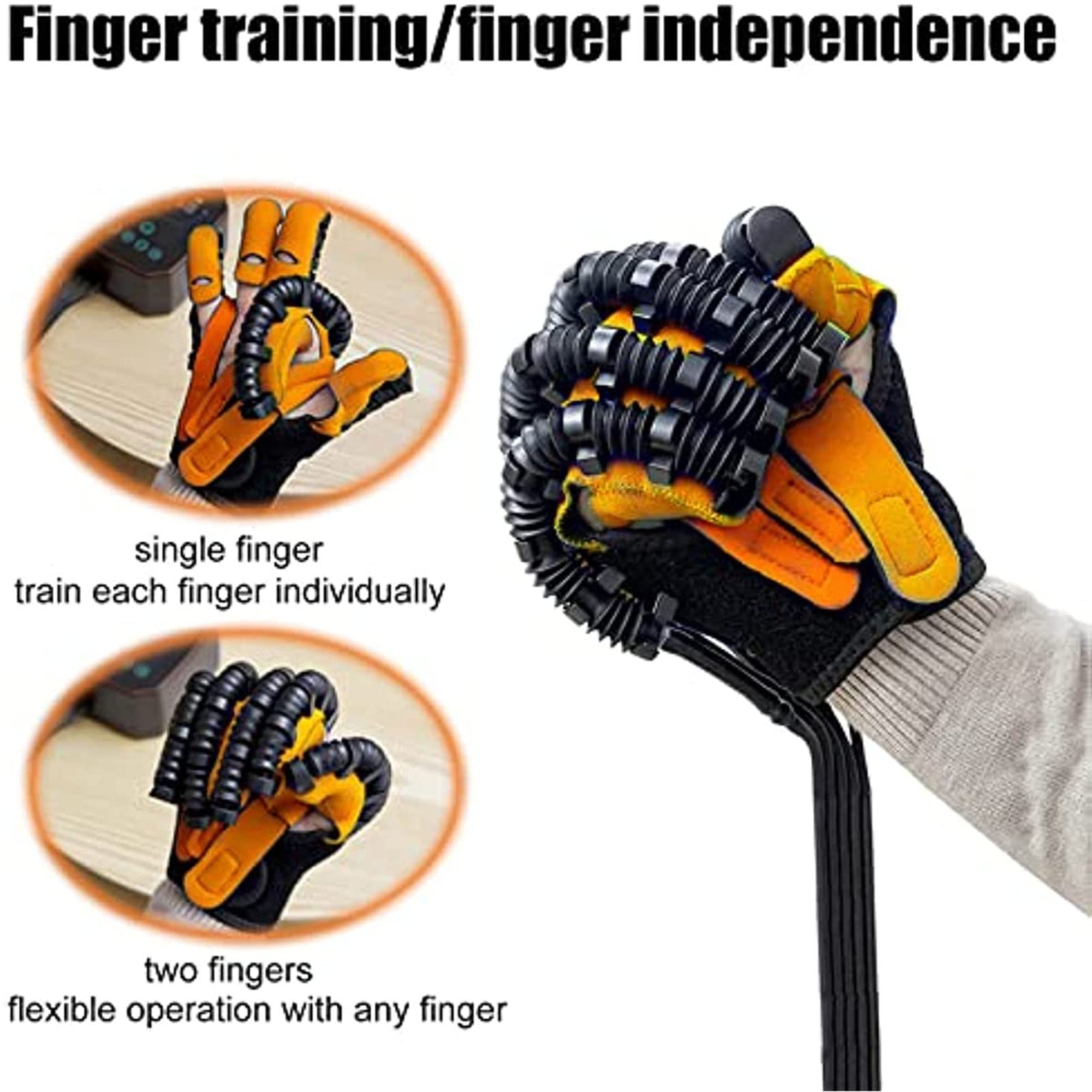 Guantes Robóticos De Rehabilitación Mejorados, para Entrenamiento De Corrección De Dedos, Recuperación De La Función De La Mano, para Pacientes con Hemiplejía por Accidente Cerebrovascular