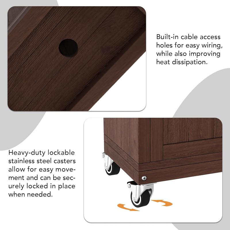 Haddockway Modern Electric TV Lift Cabinet for 32–65"TVs,Indoor&Outdoor Use image 5