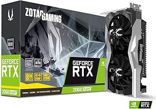 ZOTAC Gaming GeForce RTX 2060 Super Mini 8GB GDDR6 256-bit 14Gbps Gaming Graphics Card, IceStorm 2.0, Super Compact, ZT-T20610E-10P