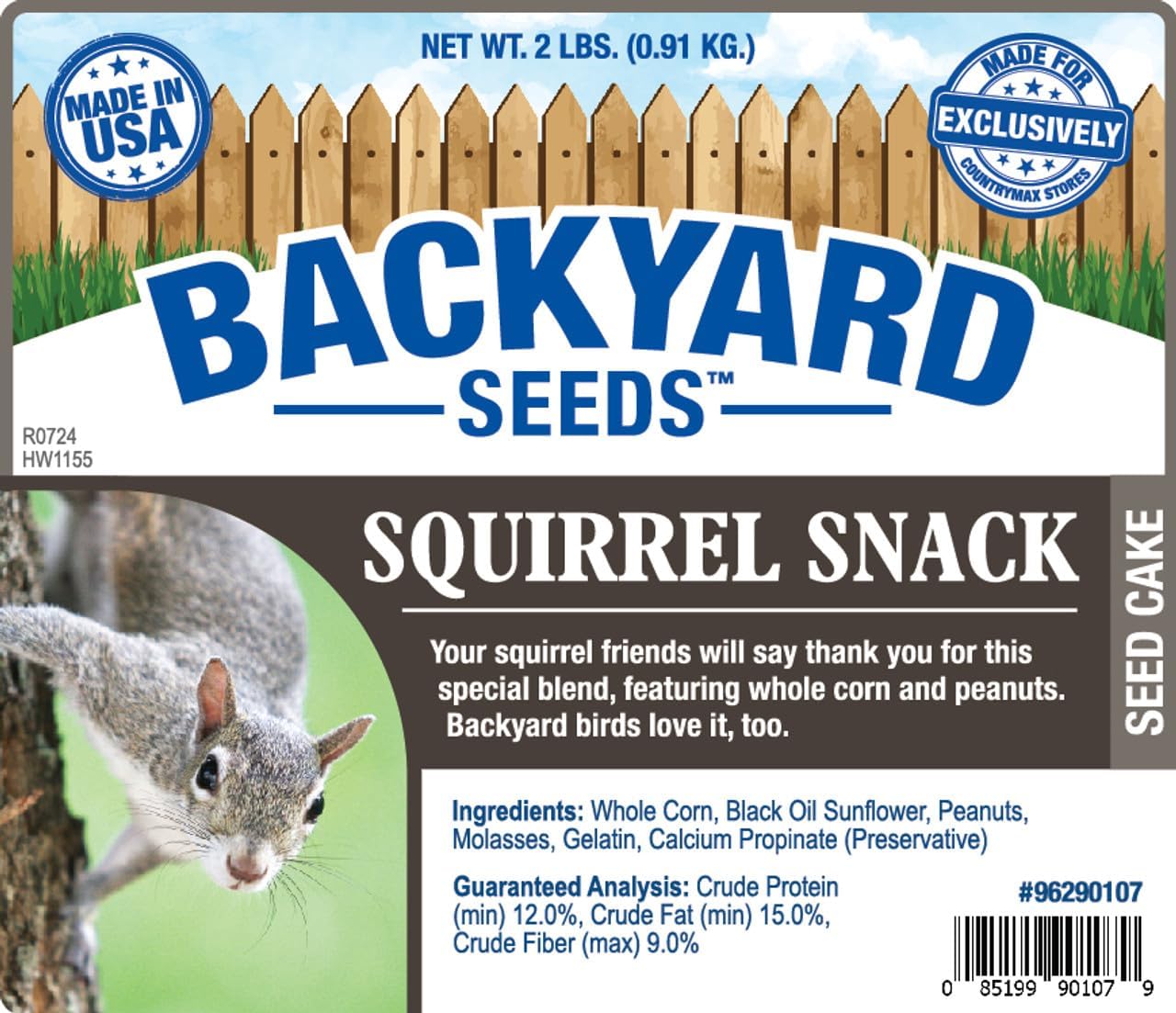Squirrel, Chipmunk, Deer Snack Seed Cake 2Lb (3 Count)