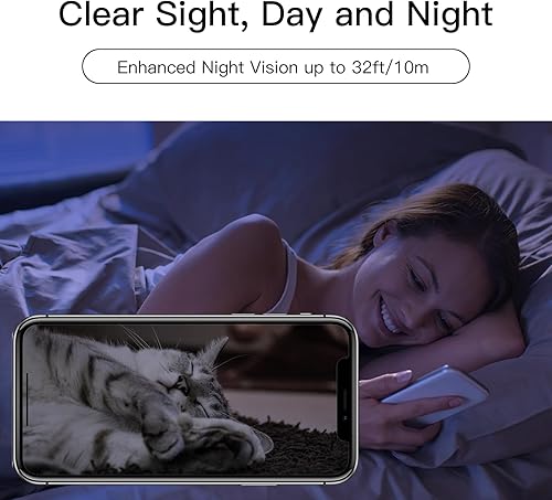 Miniatura 4 de LAXIHUB Cámara para perros 2K, cámara de seguridad para interiores, cámara WiFi PanTilt de 2.4 GHz con visión nocturna superinfrarroja, detección de