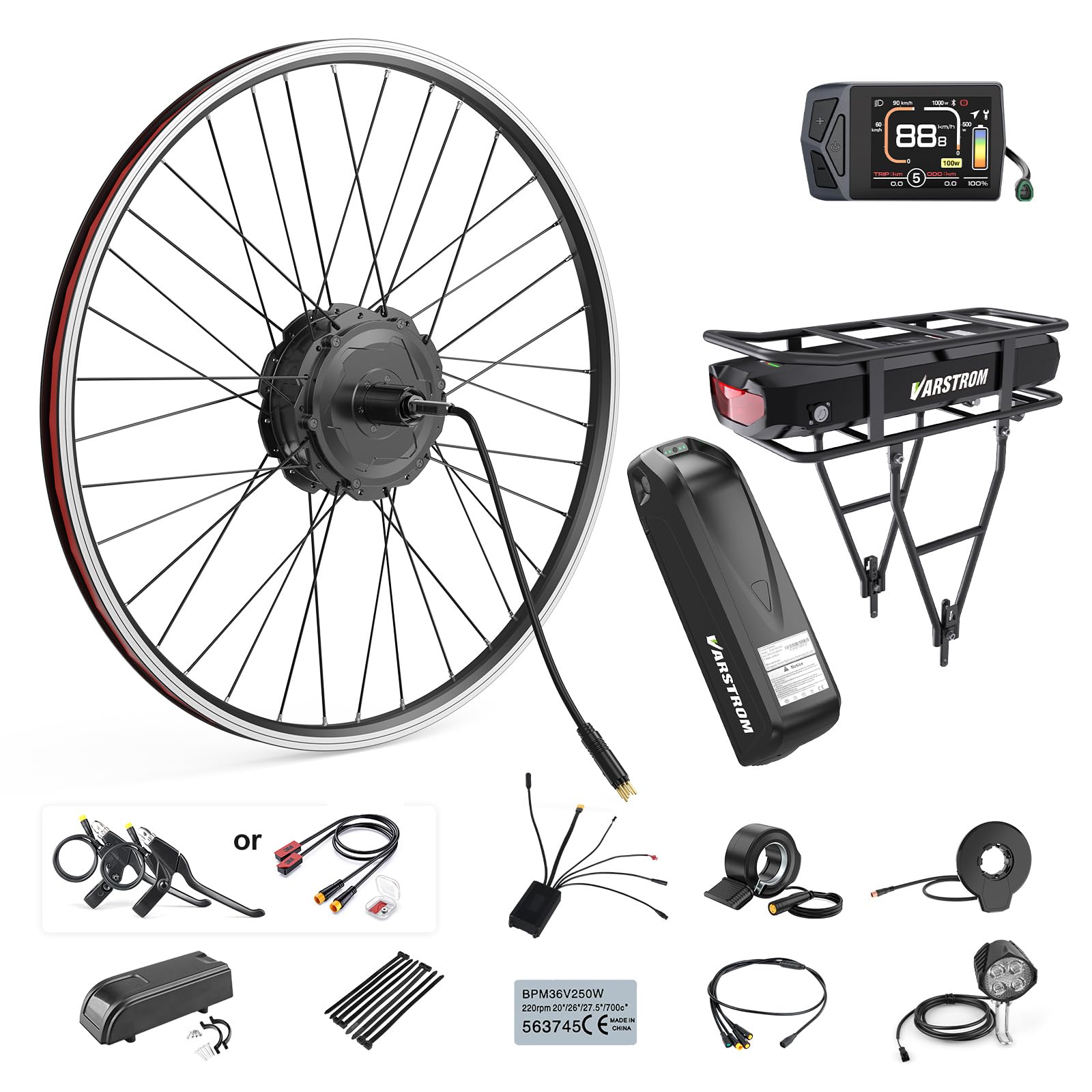 Varstrom 48V 500W 750W Rear/Front Hub Motor Kit
