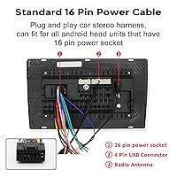 Vista 4 de Arnés de cableado de radio estéreo para coche para radio de Toyota de 2012 y posteriores. Adaptador de cable de radio con soporte para antena
