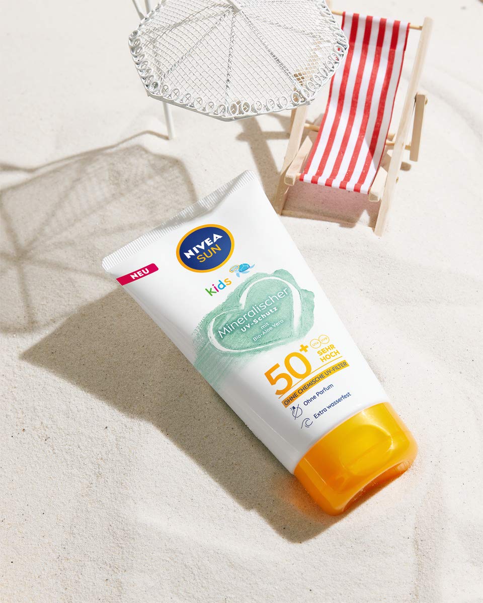 Nivea Sun Kids 100% Mineral Protection Lotion LFS 50+, 150 ml : Amazon.nl:  Beauty