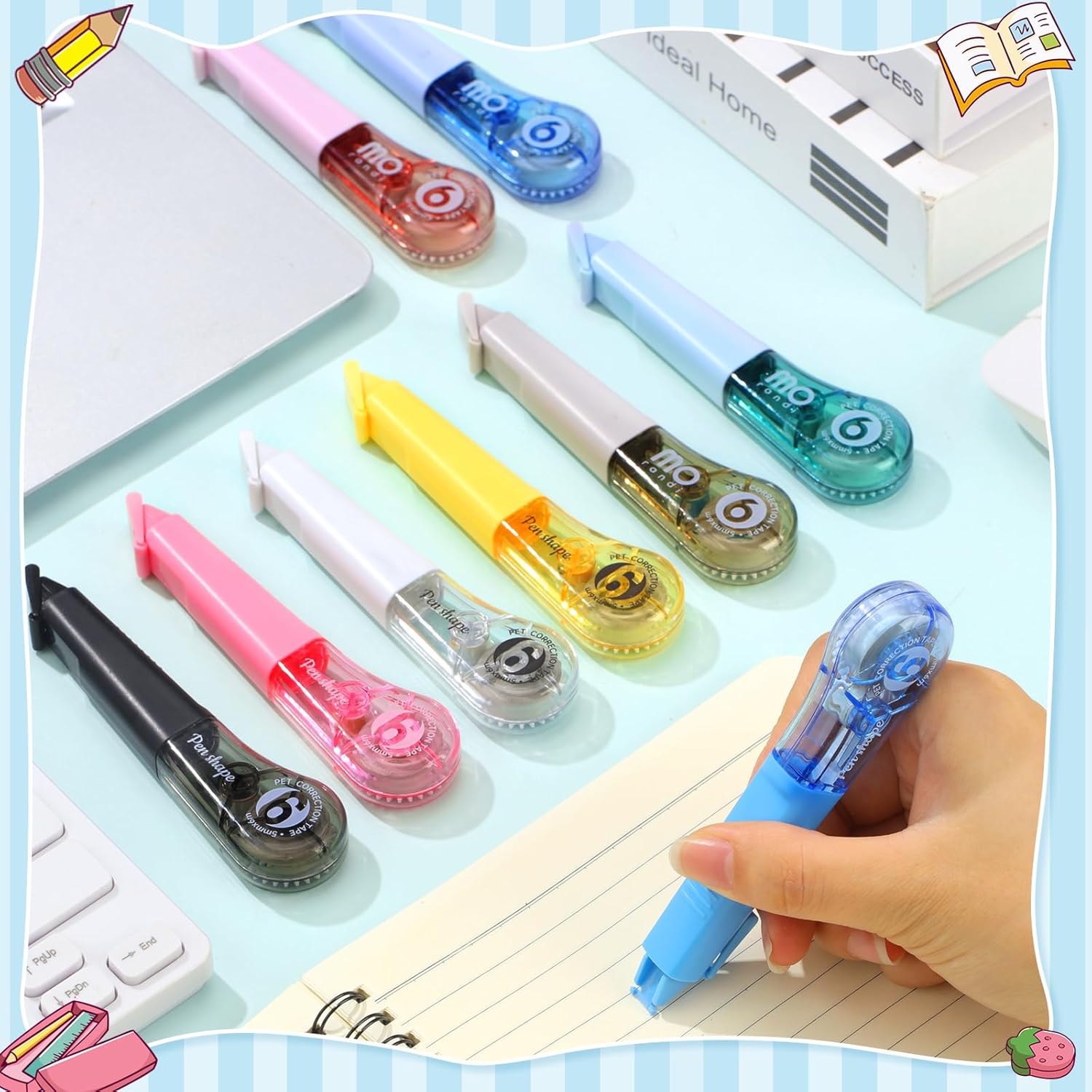 Jual Tipe X Pita Roll/Multiple Color Correction Tape/Kertas Correction