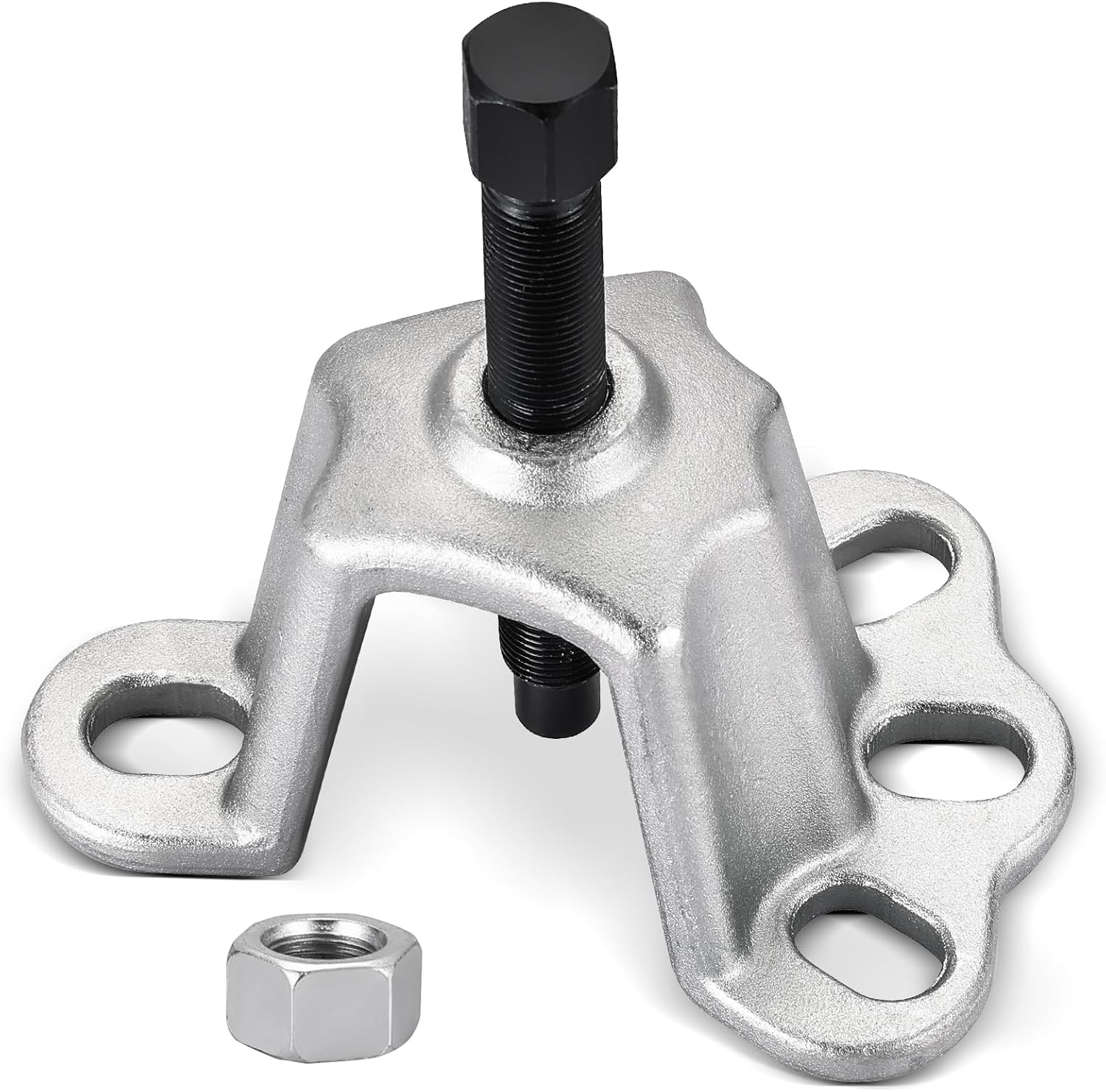 NYXOVA Front Wheel Hub Puller Tool, Universal FWD Hub Puller for Wheel Hub & Axle Removal with 5/8 inch x 18 Forcing Bolt, Flange Type Wheel Bearing Removal Tool for 3-3/4 to 4-1/2 Inch IDs