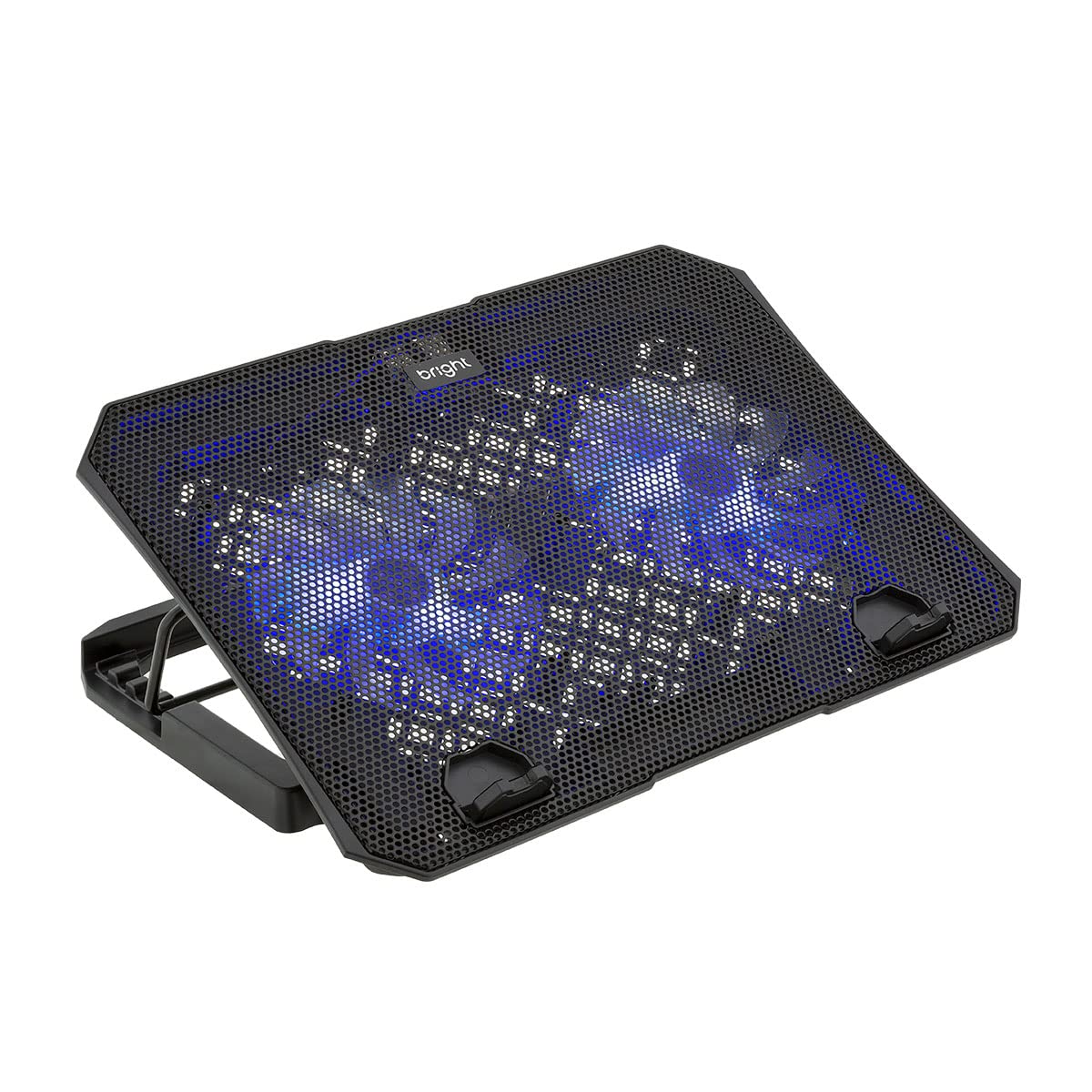 Bright Cooler para Notebook 2 Fans (2 Ventoinhas) LED e USB Hub Preto Bright, 1000 RPM,