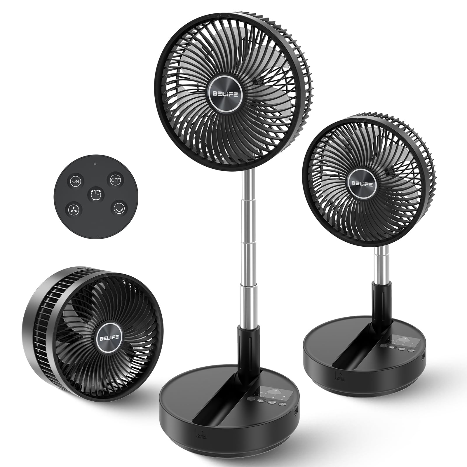 Belife X8 Plus ventilador portátil recargable de 7200 mAh para camping