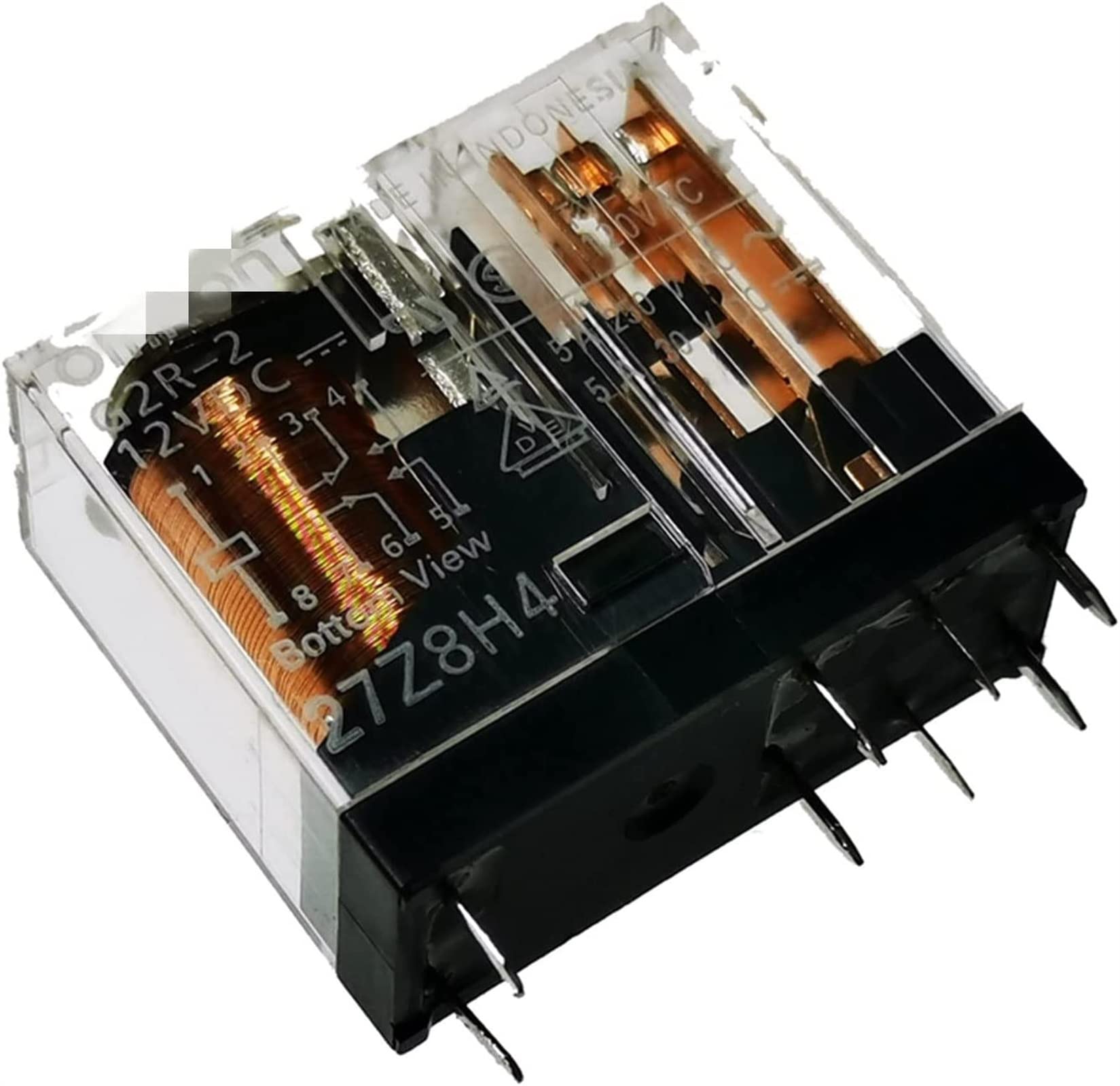 Aerbnyeqp 12V Relay 5Pcs G2r-2 G2r-2-Dc Dc G2r-2-24Vdc 24Vdc Dc Dc24v(12V)
