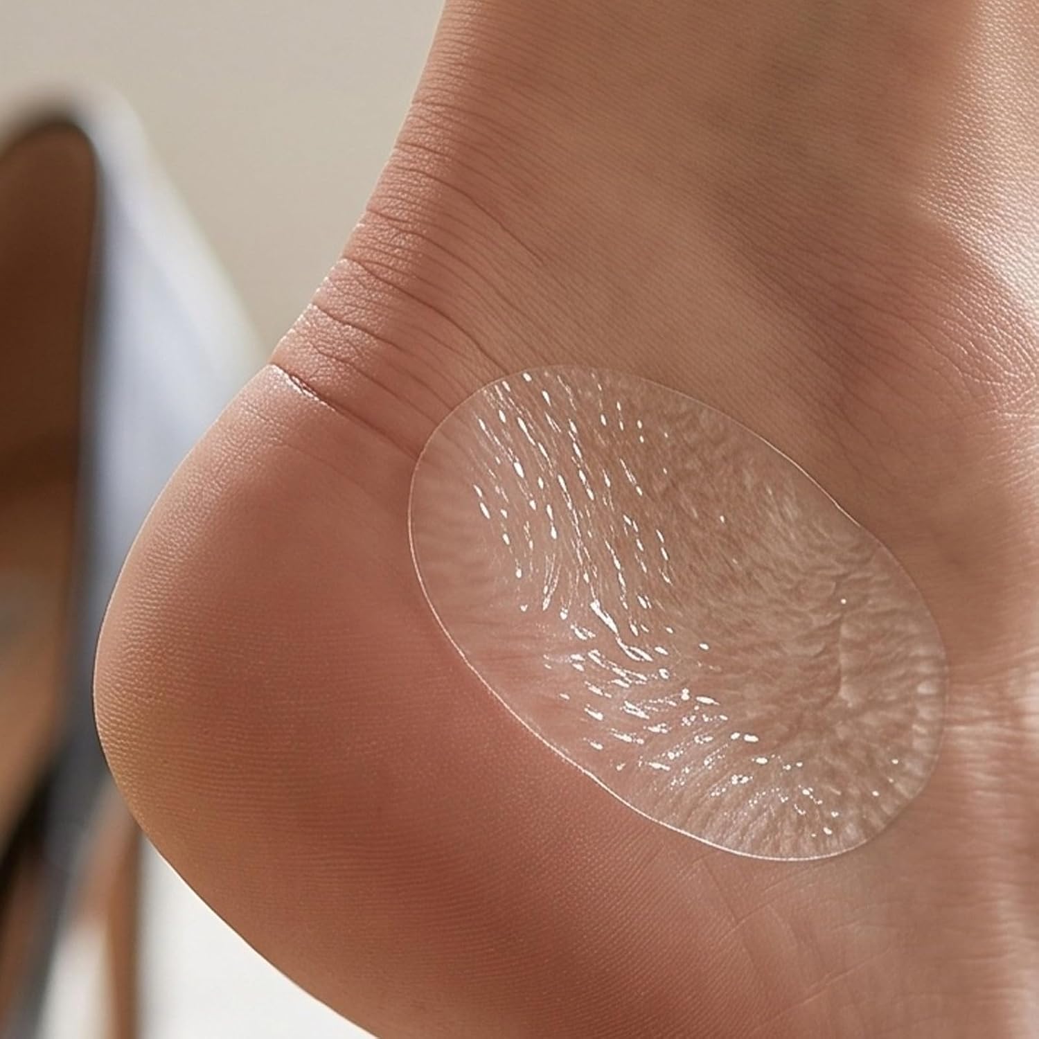 Toddmomy 50pcs Self-Adhesive Heel Protectors Invisible Sticker Anti-Wear Transparent Pad - Waterproof Foot Case Blister Pads for Running Hiking Walking Dancing Shoe