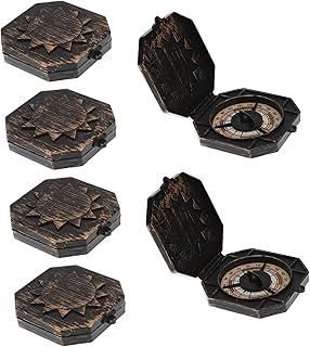 STAHAD 6 Peças Bússola De Natal Conjunto De Mesa Infantil Brinquedos Acessórios Steampunk Bússola Para Halloween Crianças Mini Bússola Multifuncional Bússola Brinquedo De Natal Bússola