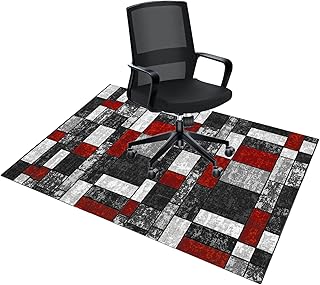 Office Chair Mat, Chair Rug, Low Pile Desk Chair Mat, Multi-Purpose Hard Floor Protector for Home and Office Non Slip Anti-scratch, Office Chair Mat for Hardwood Floor, Gaming Chair Mat, 140 x 160cm