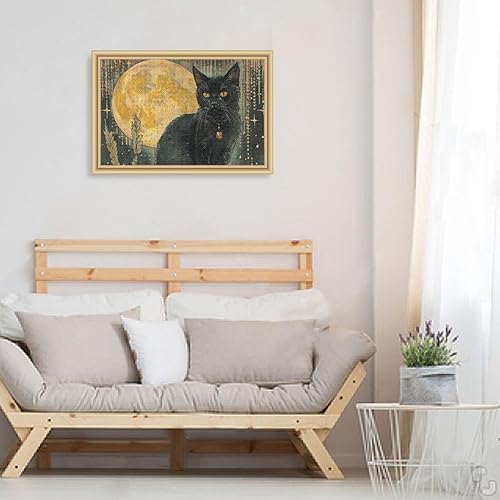 Miniatura 6 de Rompecabezas de 500 piezas con diseño de gato de brujas vintage, rompecabezas educativo de descompresión intelectual para adultos, pensamiento