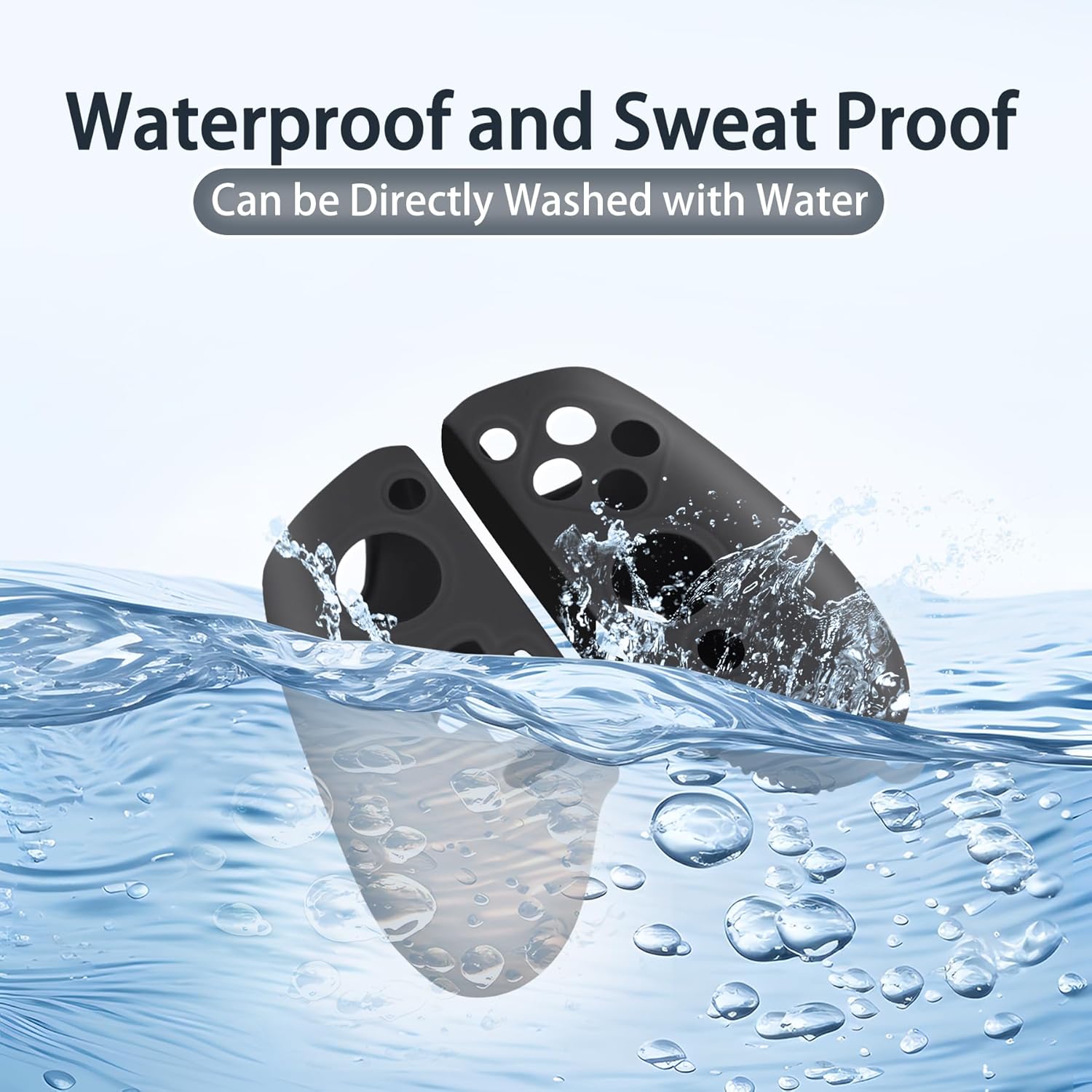 Aenllosi Silicone Grip Cover for GameSir G8 Galileo/G8 Plus Phone Controller, Anti-Scratch Protective Case with Lanyard, Black (Case Only) - Image 3