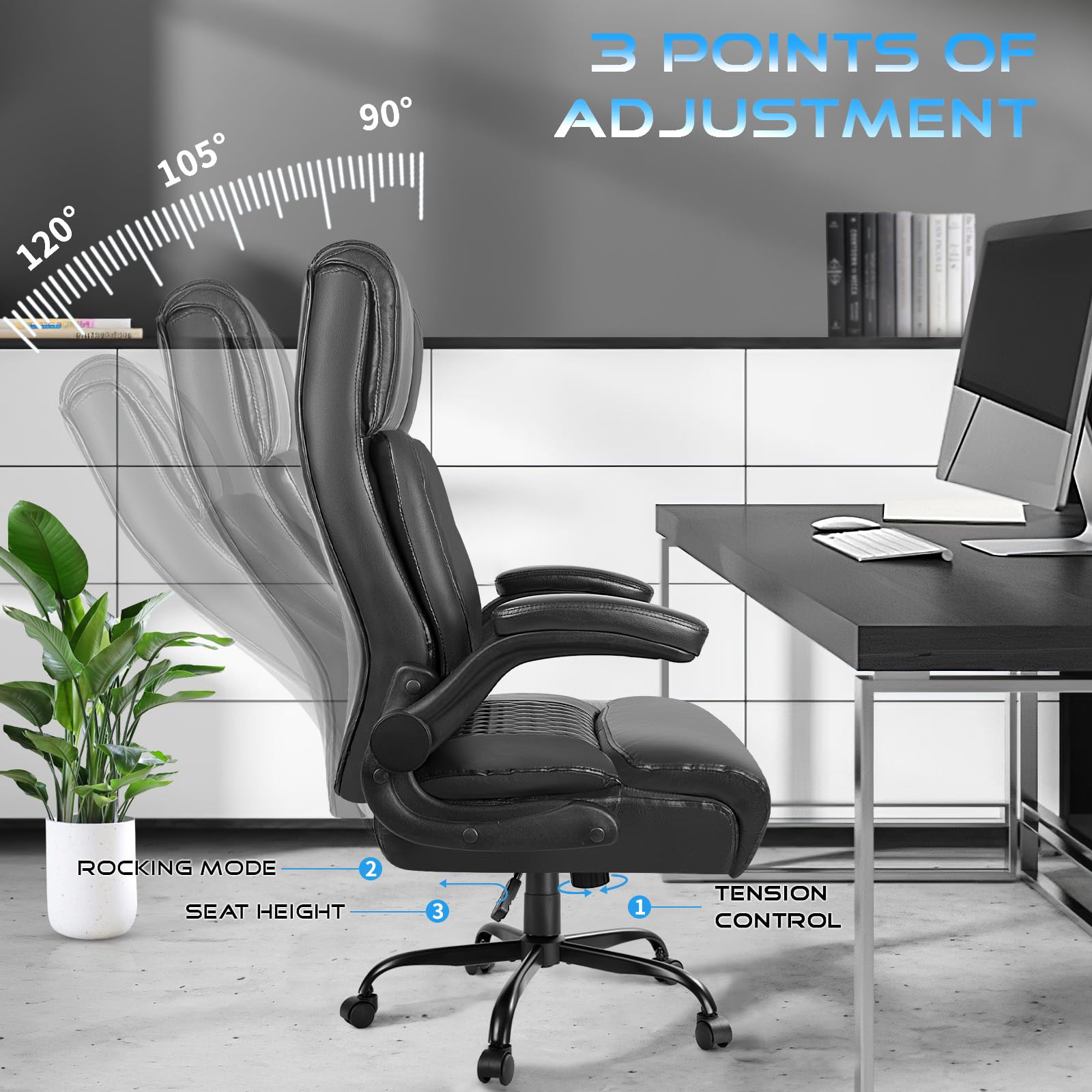 Amazon.com: VITESSE Big and Tall Office Chair,Executive Office