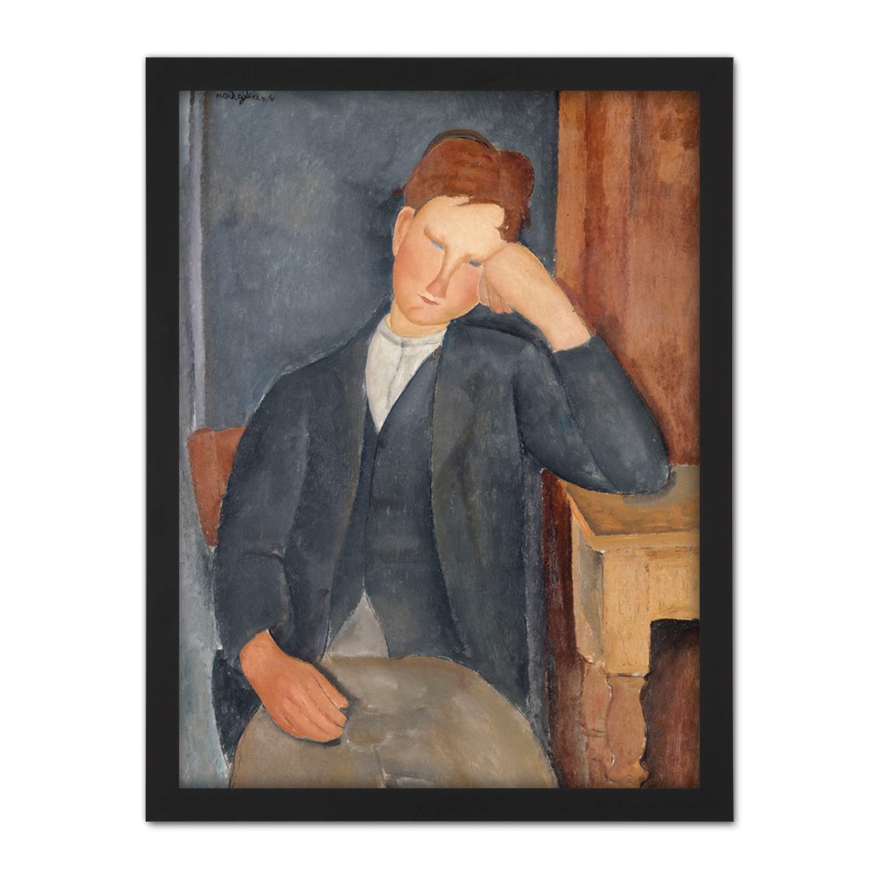Amedeo Modigliani The Young Apprentice Large Framed Art Print Poster Wall Decor 18x24
