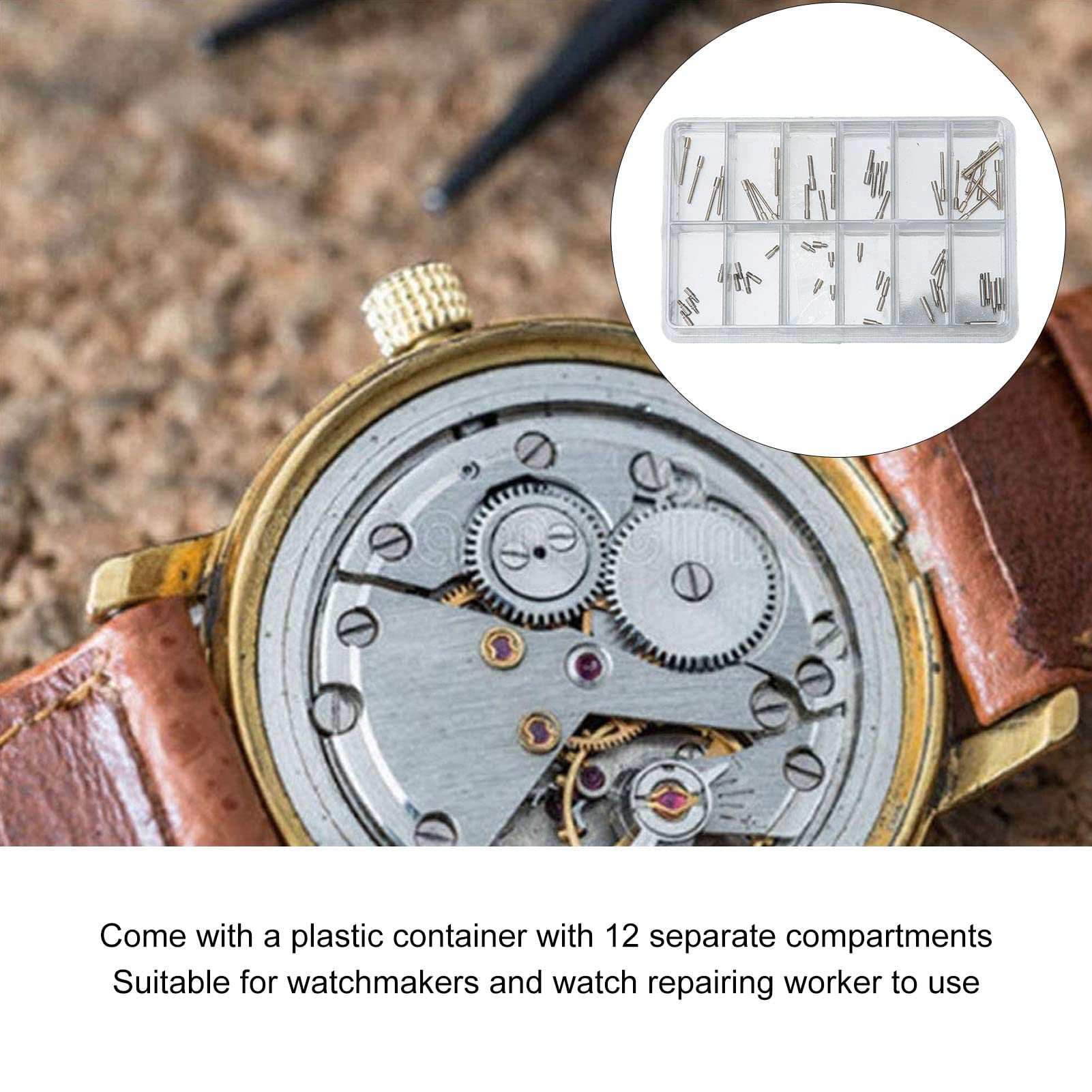 Watch Stem Extender, Portable Precise Safe Watch Winding Stem Extender Hard Replacement Stainless Steel for Watch Store