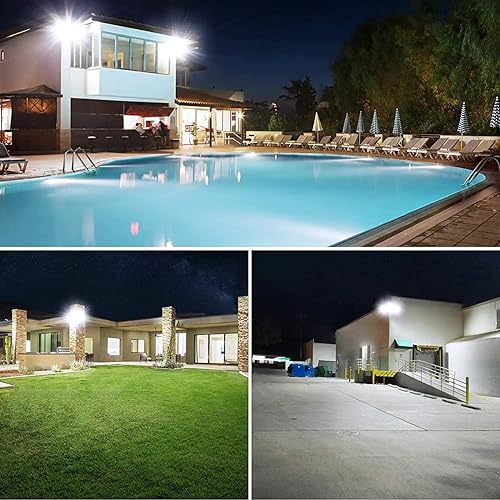 Vista 20 de Luz de inundación LED de 400 W para estadios al aire libre, equivalente a 2400 W, 50500 lúmenes, 5000 K, luz diurna blanca, súper brillante