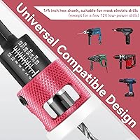 Vista 6 de Countersink Drill Bit Set - 5 Pcs Countersink Drill Bit with Low Friction Depth Stop, HSS M2 Tapered Bits, Carbide Drill Bits 1/4” Hex Shank for