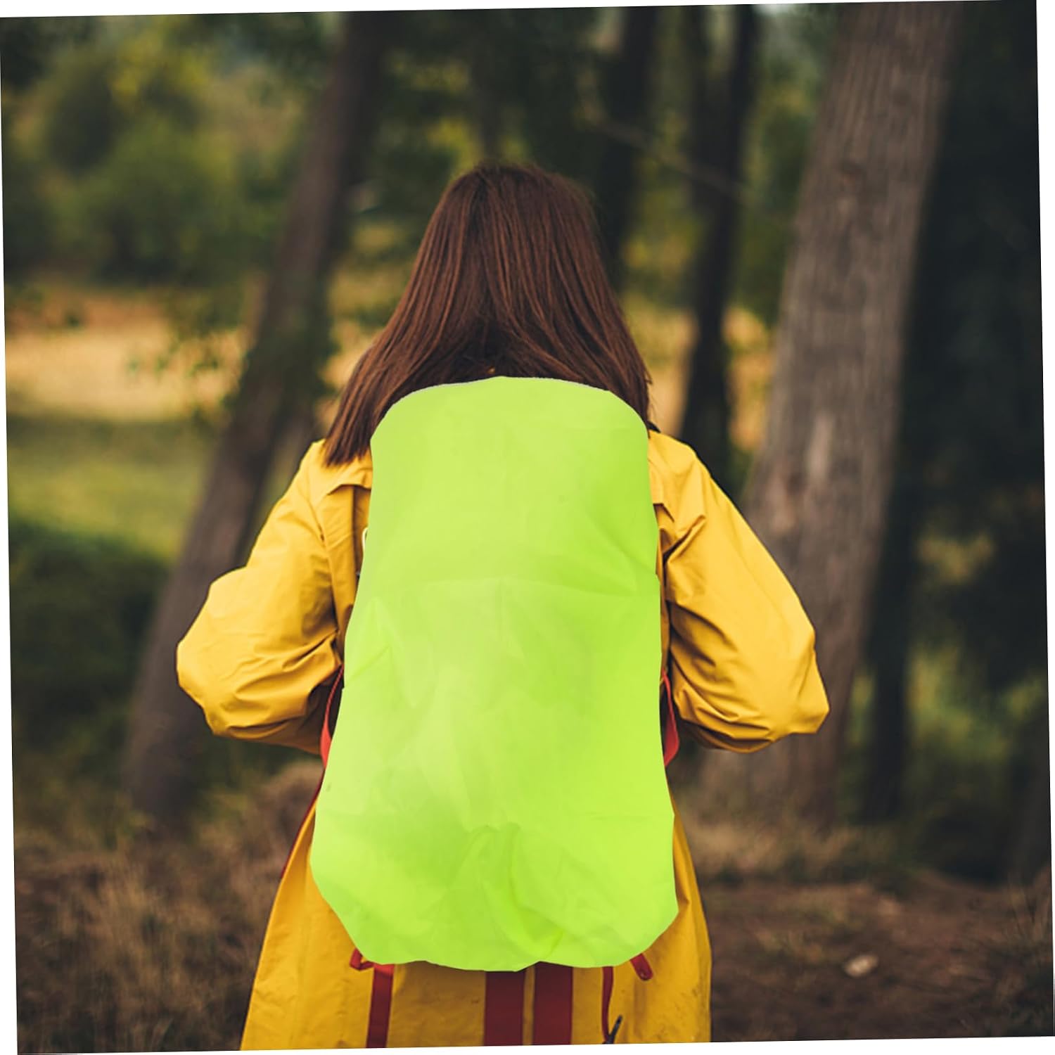 Rainproof Pack Cover for Backpack Rucksack Rain Cover Lightweight and Portable Rain Protection for Camping and Hiking Green Color