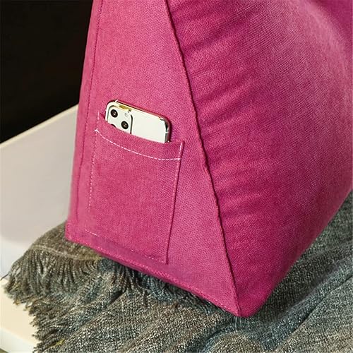 Miniatura 4 de Almohada grande triangular para cabecero con cuña y respaldo de posicionamiento, almohada de lectura, soporte de espalda, cojín lumbar para sofá