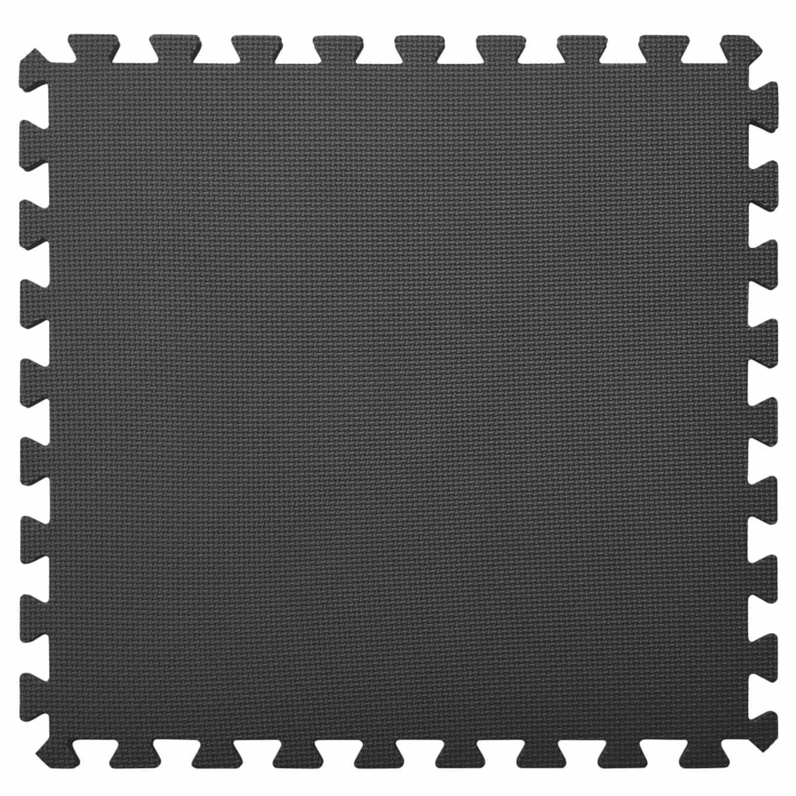 vidaXL Tapis de Sol de Piscine 6 pc Noir 2,16 ㎡ Mousse EVA