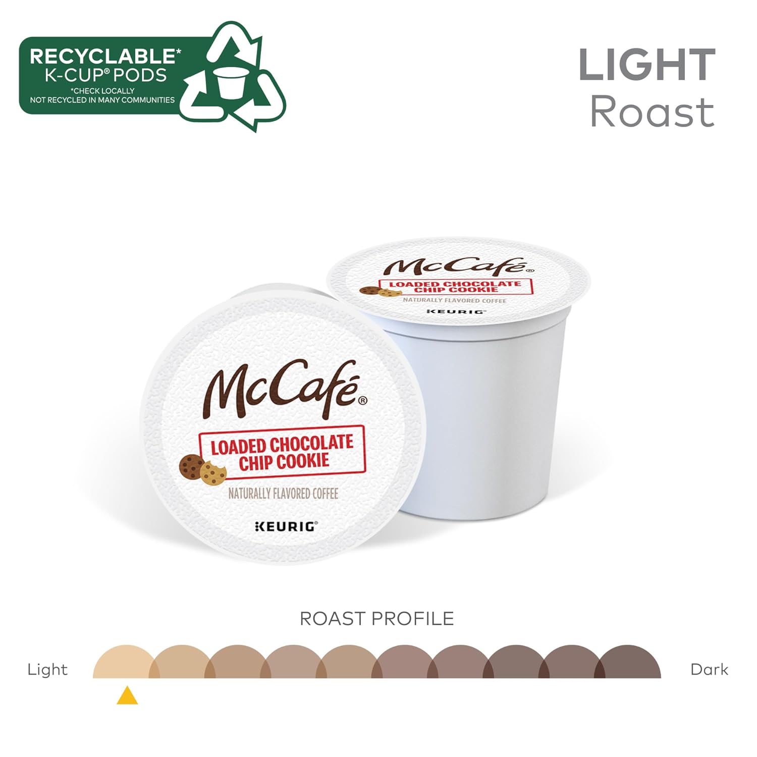 McCafé® Loaded Chocolate Chip Cookie, 60 count (6 Packs of 10)